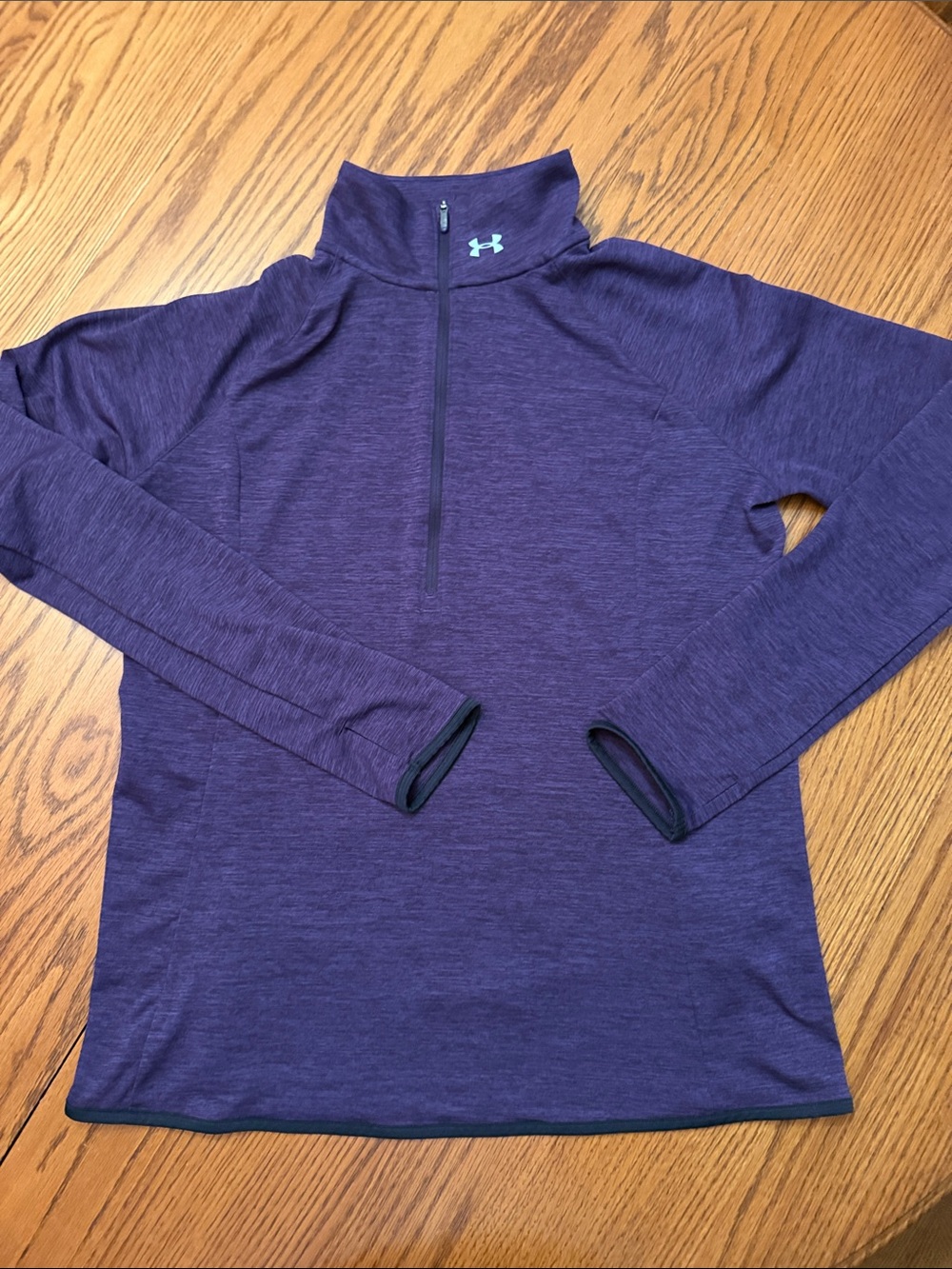 Under Armour Run Heather Plum Half-Zip Pullover